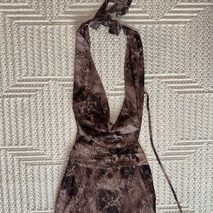 Princes Polly Brown Halter Dress